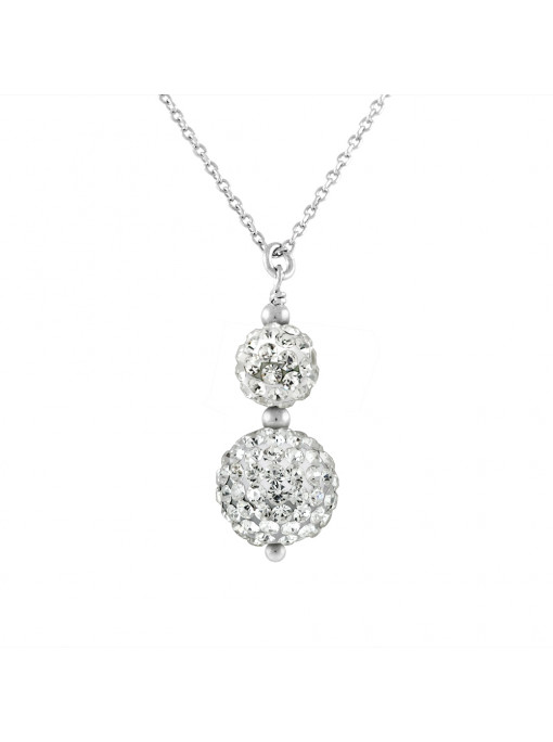 Collier Duo Cristal "Pure WHITE" Acia