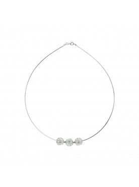 Collier TRILOGY  "Pure WHITE" Adrya