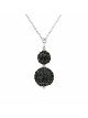 Collier DUO "BLACK NIGHT" Bianca