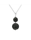 Collier DUO "BLACK NIGHT" Bianca