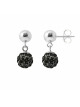 Boucles d'Oreilles "BLACK NIGHT" Carola