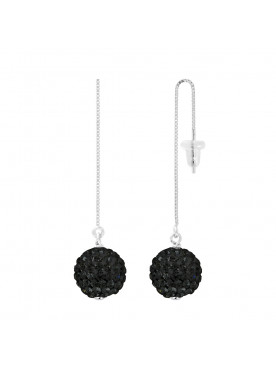 Boucles d'Oreilles "BLACK NIGHT" Célia