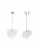 Boucles d'Oreilles "SWAROVSKI Coeur" Cira