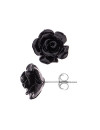 Boucles d'Oreilles"BLACK ROSE" Enza