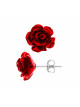 Boucles d'Oreilles "RED ROSE" Erina